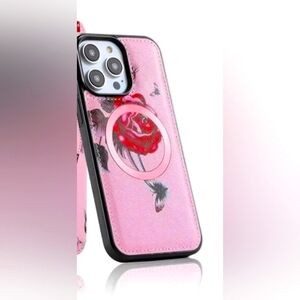 iPhone 15 Pro Max Flower Compatible Magnetic Back NWT